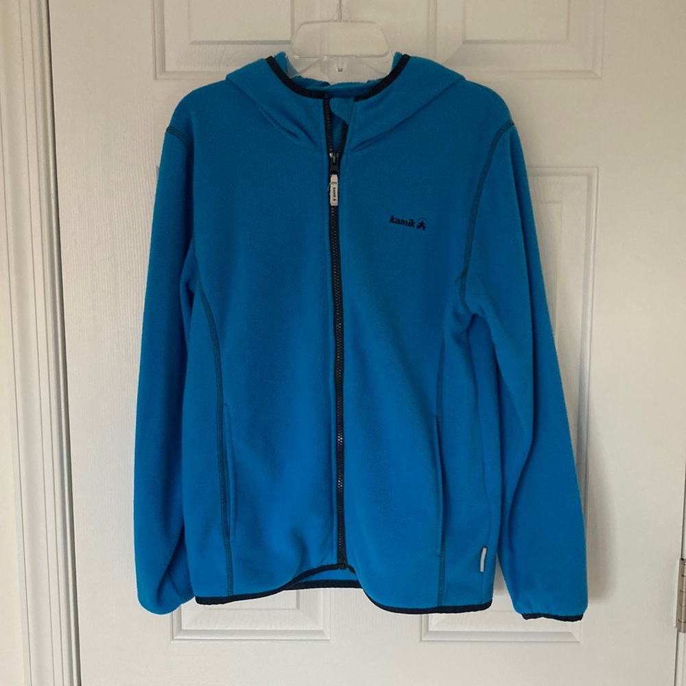 Blue zipper jacket